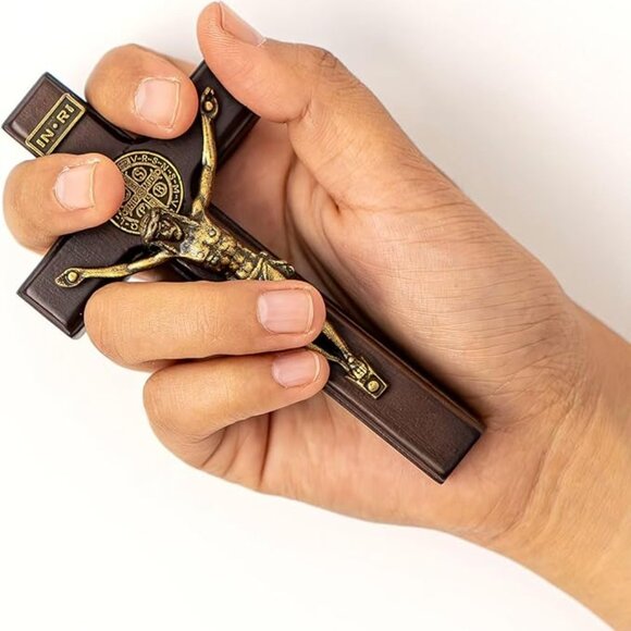 Wood Jesus Christ Wall Hanging Cross Crucifix for Table or Wall Home Decoration - Picture 4 of 6